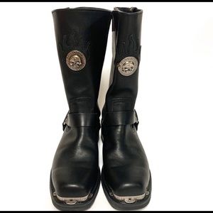 Harley Davidson Willie G leather motorcycle boots